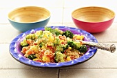 Couscous and vegetable salad with dill