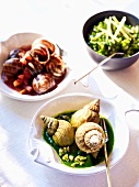 Snail and whelk dishes from Normandy