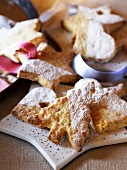 Sablés (French butter biscuits) with icing sugar