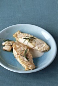 Cod fillets with rosemary