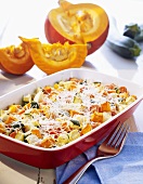 Pumpkin and courgette bake