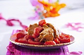Tandoori chicken with tomatoes