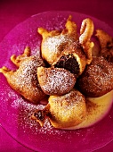 Beignets with chocolate filling
