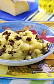 Mashed potato and swede with minced beef