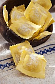 Ravioli with goat's cheese filling