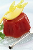 Tomato jelly with lemon and celery
