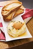 Baked Camembert with poached pears