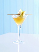 Haiku cocktail with vermouth, sake and nashi pears