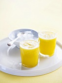 Fruit juice made with Nashi pears, pineapple and orange