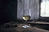 Ein Glas Whisky der Distillery Glenmorangie, Schottland