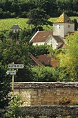 Eine Ortschaft im Burgund, Frankreich