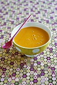 Cream of pumpkin soup with cardamom
