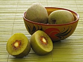Chinese kiwis in a bowl and on the side