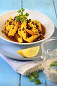 Turnip curry with lentils