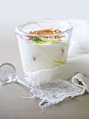 Coconut milk soup with prawns