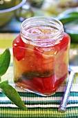 Chilli jelly in screw-top jar