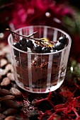 Chocolate parfait for Christmas