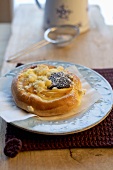 Cottage cheese kolache with poppy seeds