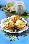 Savoury crab muffins