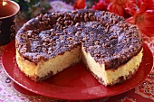 Cheesecake with cocoa