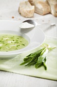 Ramsons (wild garlic) soup