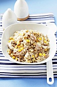 Salad with wheat and sweetcorn