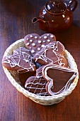 Iced gingerbread hearts
