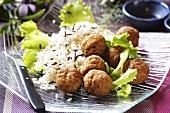 Meatballs with rice