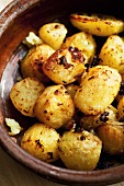 Fried potatoes with bacon