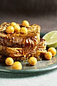 French toast with honey