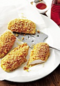 Chicken breast fillets with honey and mustard crust