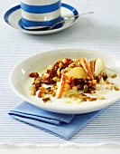 Yoghurt muesli with fruit and nuts
