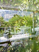 Balkon des Wohnhauses Villa Bamboo, Südfrankreich