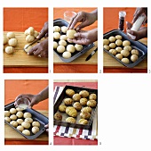 Kartoffelfächer zubereiten