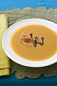 Pumpkin and pear soup with ginger