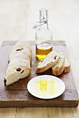 Olive bread and olive oil
