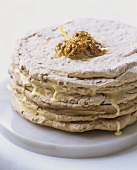 Honey and walnut meringue