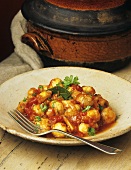 Spicy mushroom and tomato stew