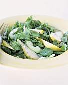 Nashi fruit salad with watercress and celery