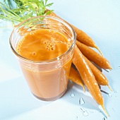 Carrot juice with five carrots