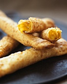 Deep-fried filled yufka pastry sticks