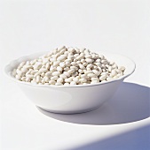 Flageolet beans in a dish