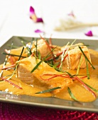 Salmon fillet, Thai style, with coconut sauce