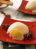 Pear dessert with ginger and star anise (China)