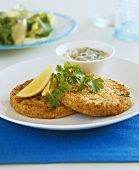 Tuna cakes with remoulade sauce