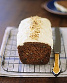 Carrot cake with lemon cream cheese icing