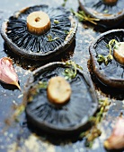 Portobello mushrooms with herbs and garlic