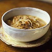 Onion soup with mushrooms (S.W. France)