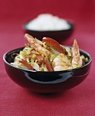 Chinese prawn stir-fry