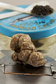 White truffle (Alba, Italy) and black caviar (Iran)